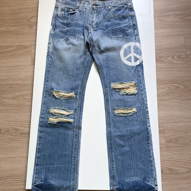 00s JPN VINTAGE PEACE 데님 팬츠