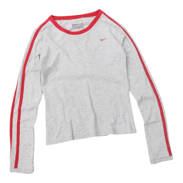 Nike 나이키 빈티지 레드 라인 넘버링 롱슬리브 티셔츠 (XS)