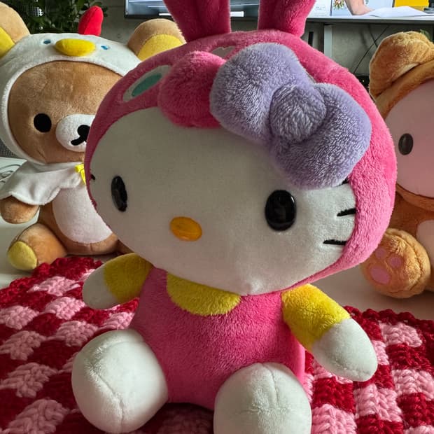 빈티지 헬로키티x로디 인형 소장전시인형 중형