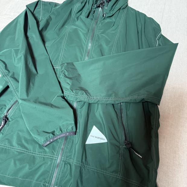 앤드원더 퍼텍스 윈드자켓 그린 L