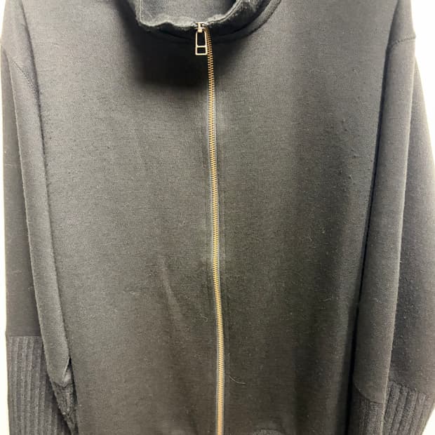 해칭룸 슬리브 트랙 가디건 블랙