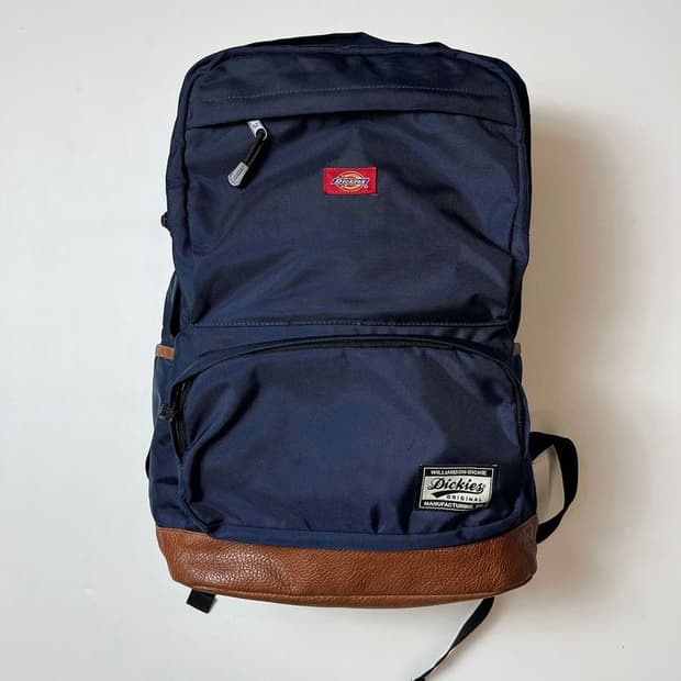 디키즈 네이비 투포켓 백팩 Q1409