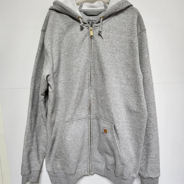 칼하트 회색 후드집업 M