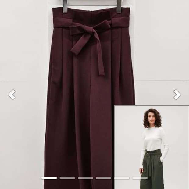 Cos 벨티드 와이드 팬츠 EUR 32