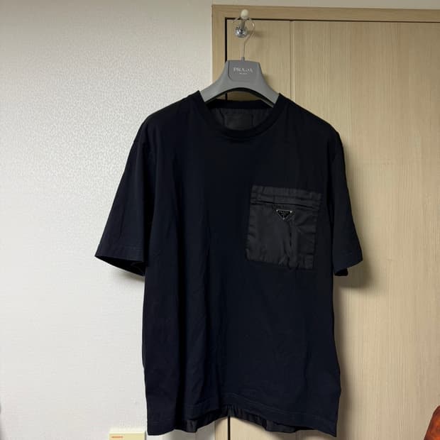 [XL] 프라다 리나일론 포켓 반팔티셔츠