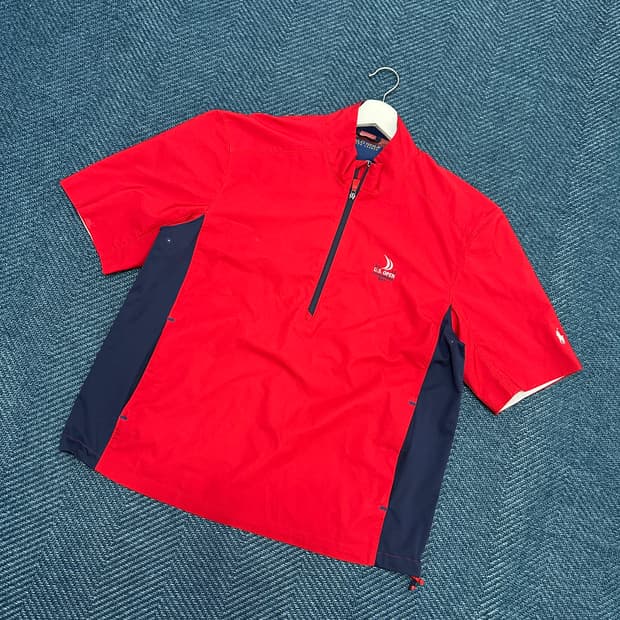 [L] 폴로 골프 반팔 아노락