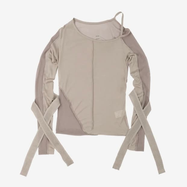 ojos bandage mesh t-shirt  오호스 밴디지 메쉬