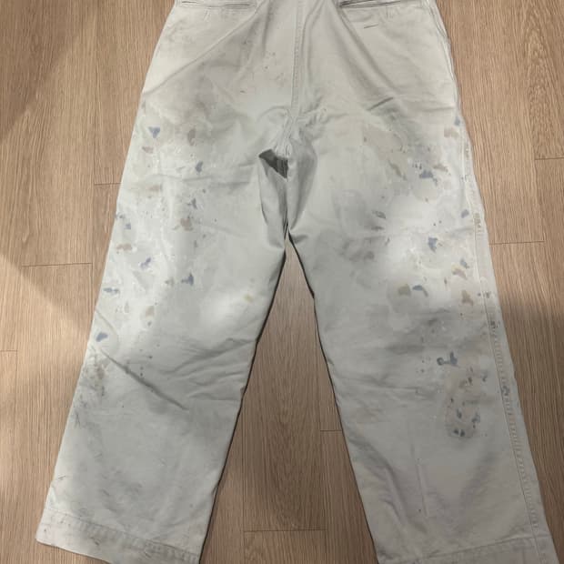 바우와우 BOWWOW 25SS STAINED WORK TROUSERS