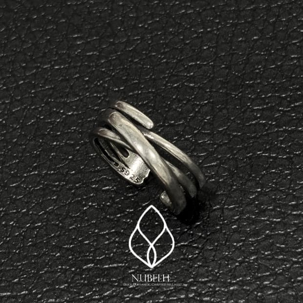 🌗 Kink twisted ring / 트위스트 925실버 반지