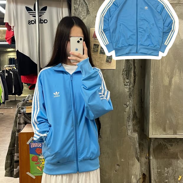아디다스 파이어버드 져지 스카이블루 M #csz1171