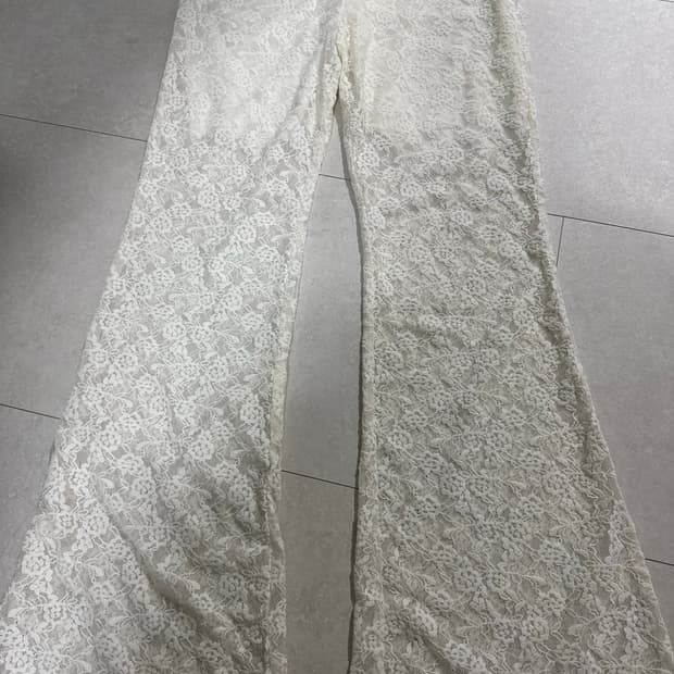 레이스 부츠컷 레이어드 바지 팬츠 레이스바지 레이어드팬츠 빈티지