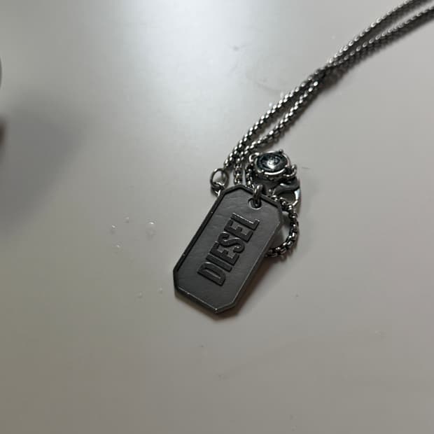 디젤 실버 목걸이