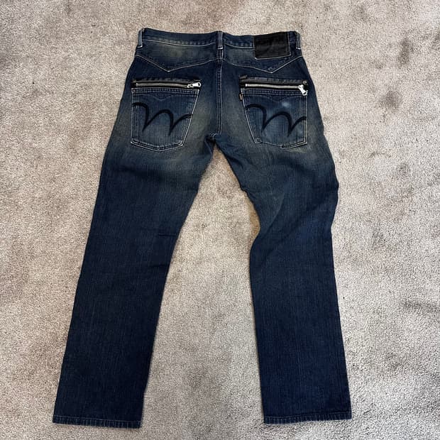 에드윈 EXS402 워싱 데님 팬츠32