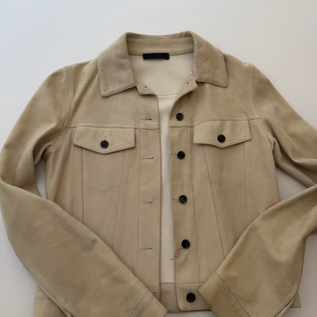 더로우 여성용 THe Row 스웨이드 자켓 