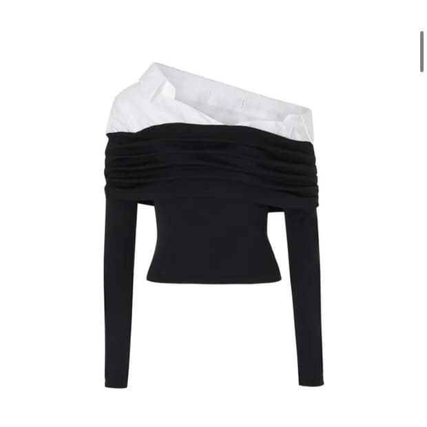 낫유어로즈 릴리 탑 블랙 M