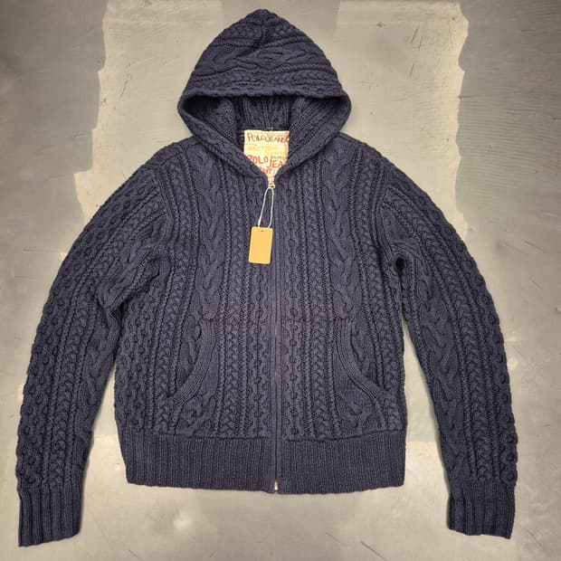 00s 폴로진스 헤비울 후드 짚업