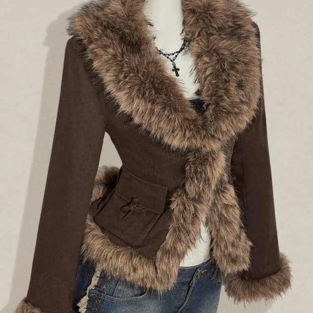 Y2k 갸루 퍼 자켓 새상품. 