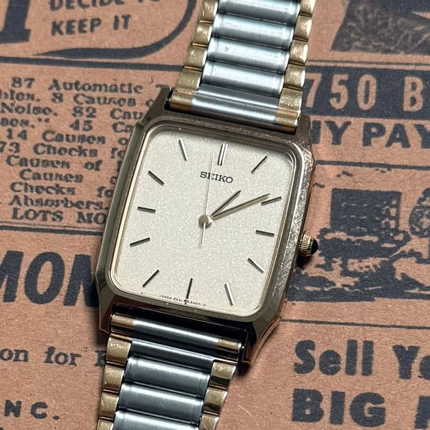 세이코 Seiko 스퀘어 샴페인 콤비