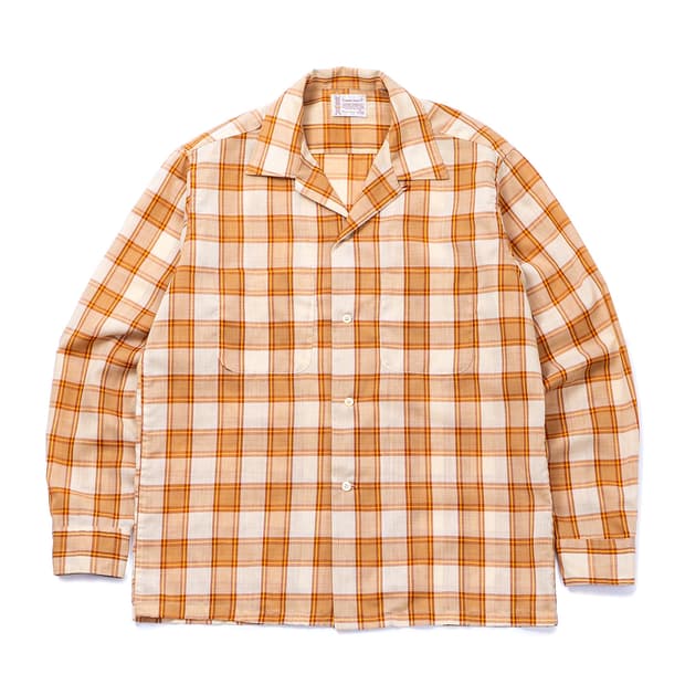 60s Towncraft Loop Collar Check Shirt