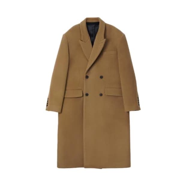 stu 더블 코트 카멜 m