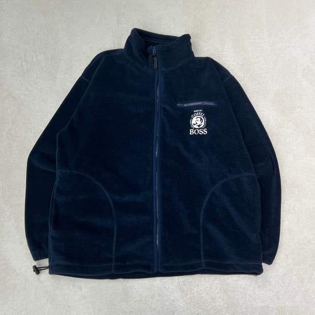 산토리 커피보스 자수 플리스 집업 s09793