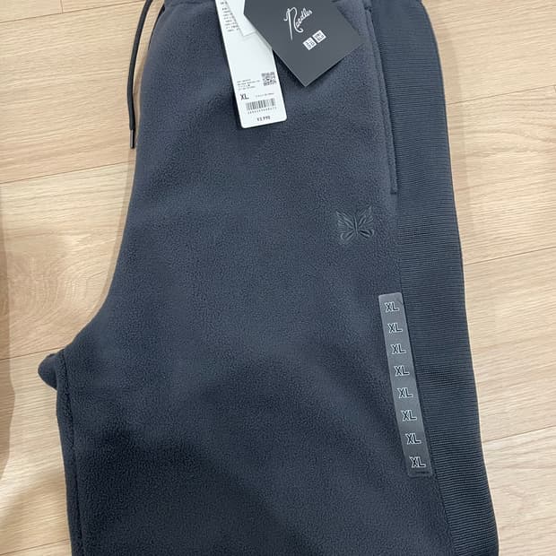 유니클로x니들스 플리스 팬츠 다크그레이XL