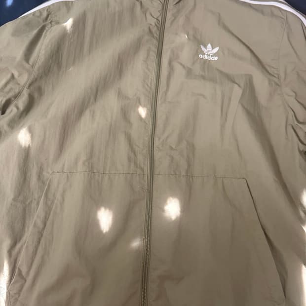 아디다스 카키 져지 트랙탑