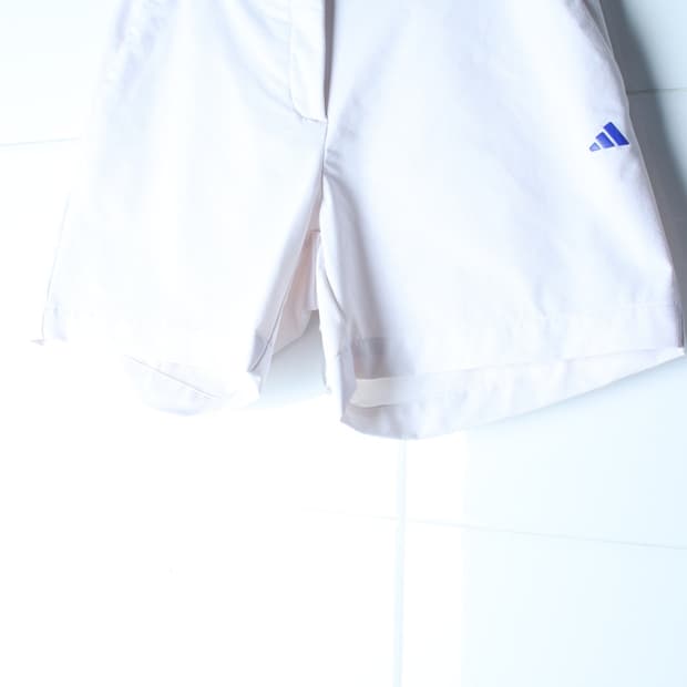 W(M-L) 아디다스 반바지 팬츠 기능성 밴딩 화이트 숏-P10778