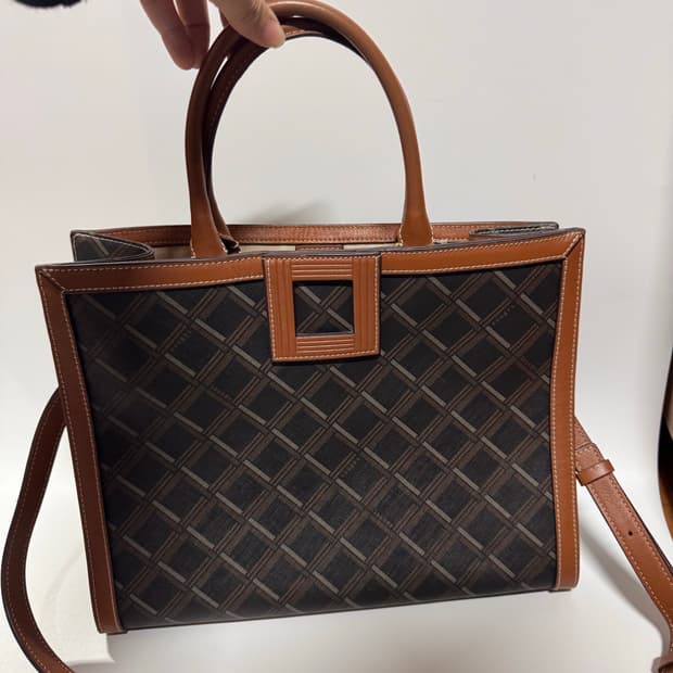 루즈앤라운지 누오보 체크 토트백