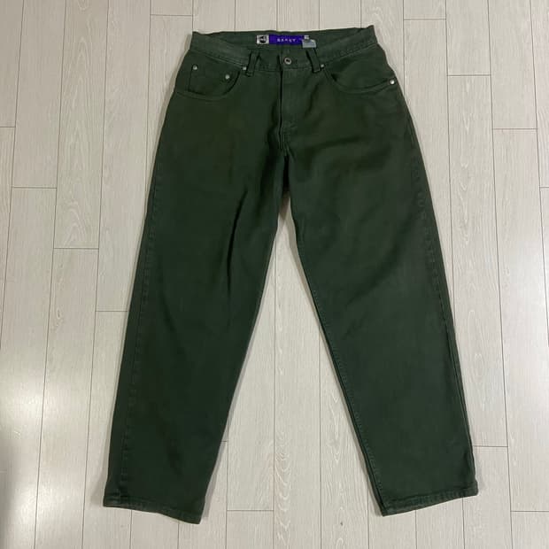 [32X30] 90s USA 리바이스 실버탭 배기핏 그린
