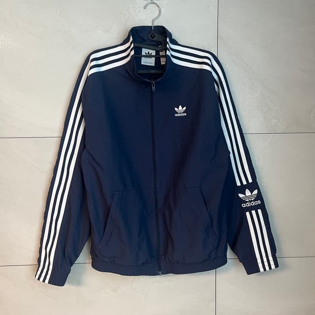 아디다스 파이어버드 윈드브레이커 바람막이 네이비 [M] 