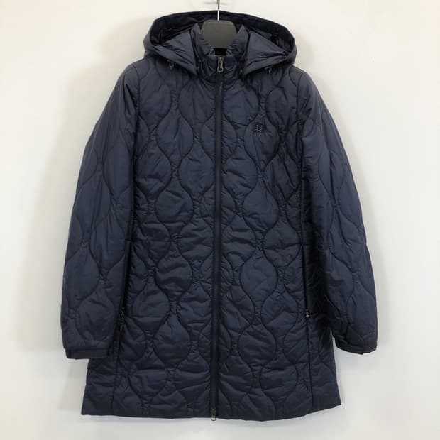 코오롱 퀼팅 누빔 경량롱패딩 여성 95 