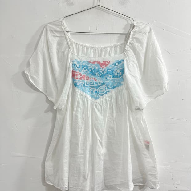 ne-net ethnic embroidery blouse