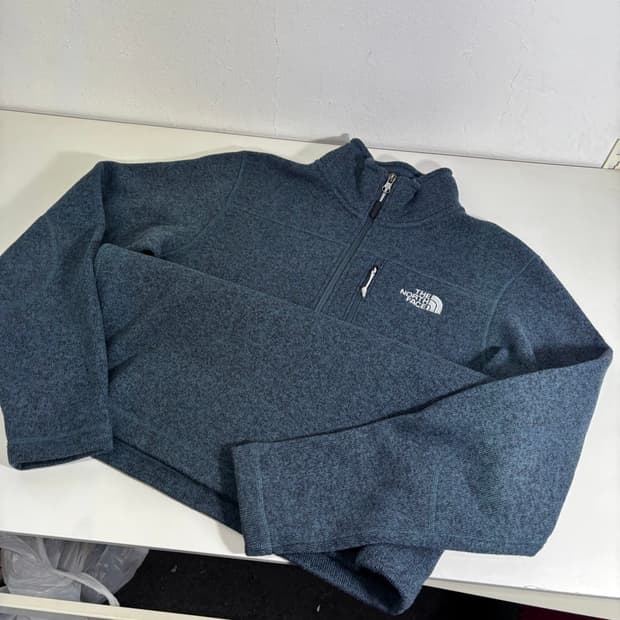 95 노스페이스 네이비 반집업 플리스
