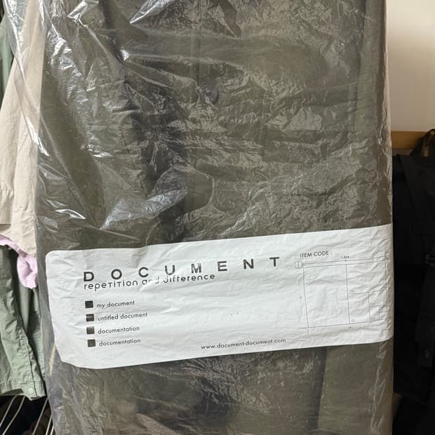 도큐먼트 울멜톤 카키 코트 XL 새상품