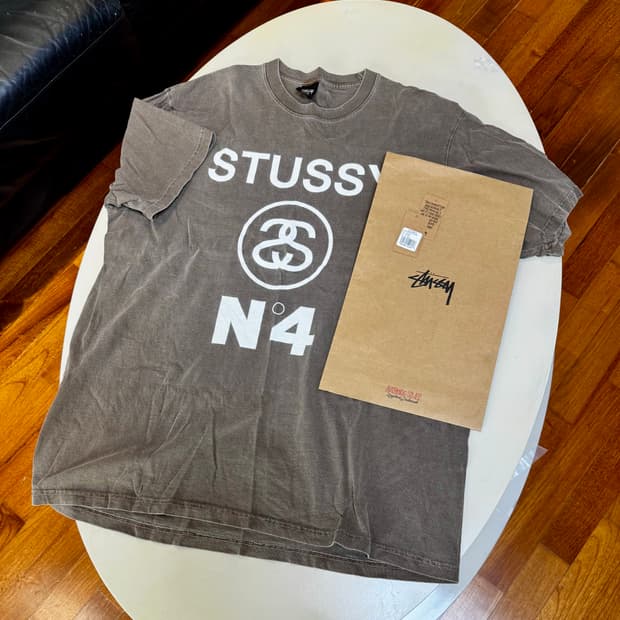 [정품택, 봉투] 스투시 STUSSY N4 fig dyed 반팔 XL