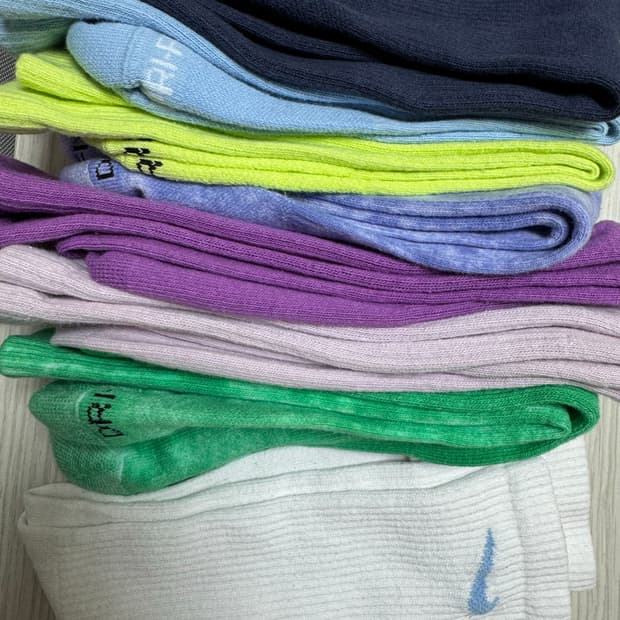 나이키 컬러 장목 양말 