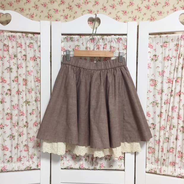 빈티지 레이스 스커트