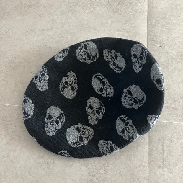 스컬 해골 헌팅캡