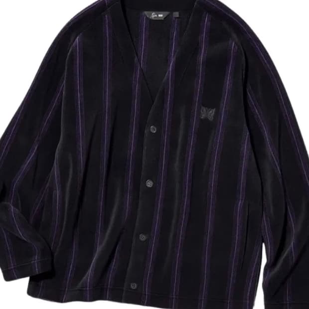 유니클로 니들스 가디건 스트라이프