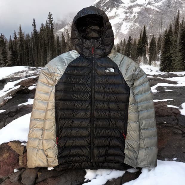 노스페이스 경량패딩 아이언 자켓 실버 (XL)