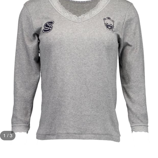 BUDDY LACE TOP GRAY