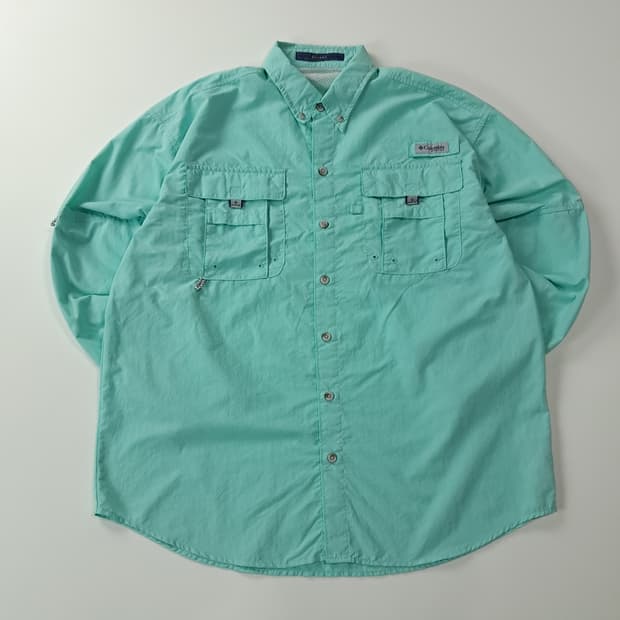 CJ079 M 콜롬비아 바하마 PFG  아이스민트 셔츠 남방