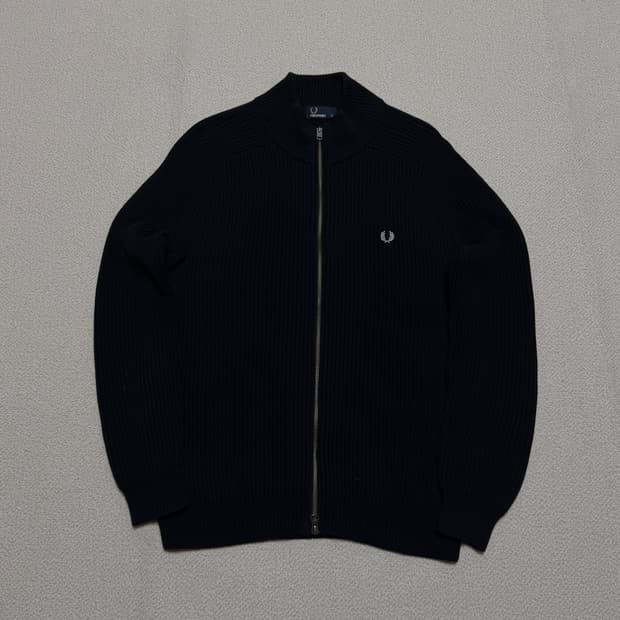프레드페리 투웨이 니트 집업