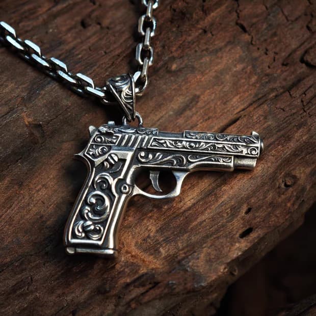 Oceanora  925 스털링 실버 '데저트 이글' 앤티크 펜던트