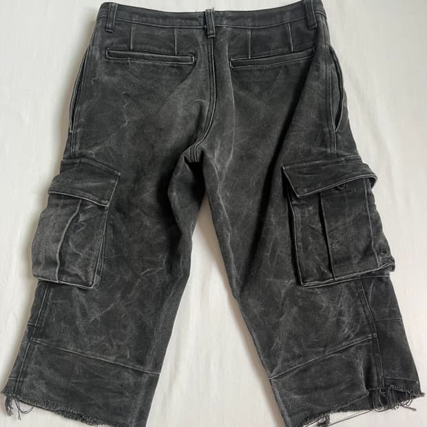 Ripvanwinkle Pigment Cargo Denim Shorts