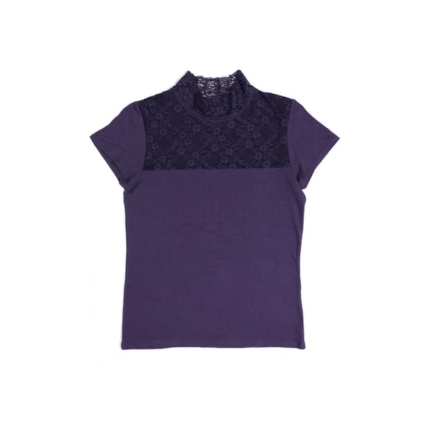 Jalonner lace high neck top