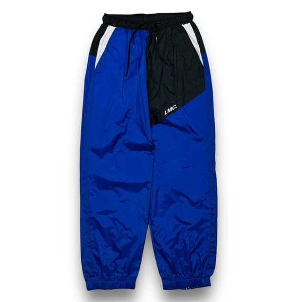 LMC 블루 나일론 우븐 스트릿 민트급 트랙 팬츠