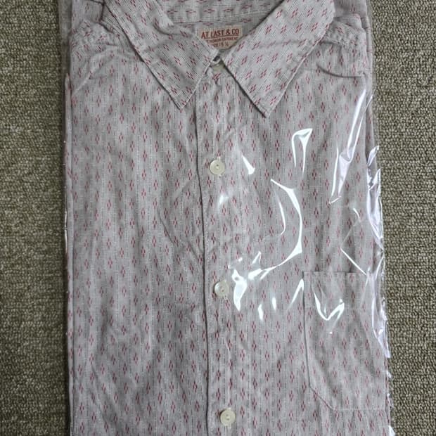 타임원클로딩 엣라코 패턴 드레스 셔츠 15H 부처프로덕트 엣라스트 드레스