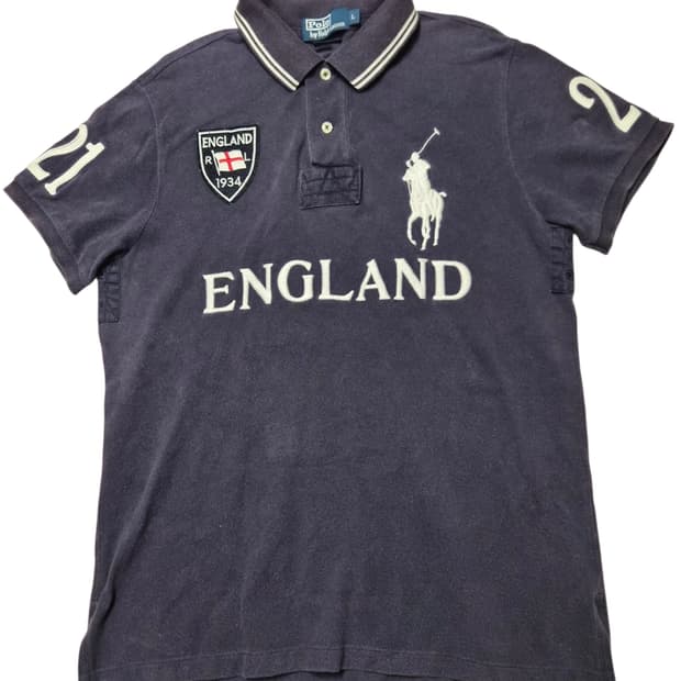 [정품] 폴로 랄프로렌 빅포니 잉글랜드 패치 카라티